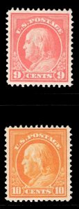 MOMEN: US STAMPS #415-416 MINT OG H VF/XF LOT #78364