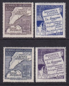 Chile 310-311,C199-C200 Maps MNH VF