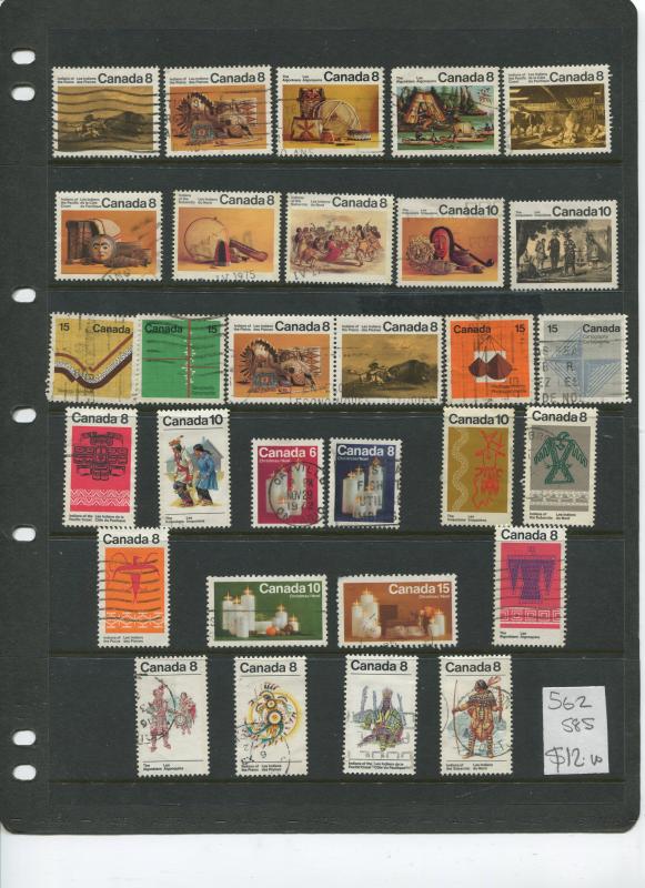 Canada Collection from 1870 to 1976 M/U Cat. Value $675