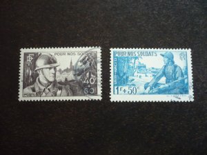 Stamps - France - Scott# B94-B95 - Used Set of 2 Stamps