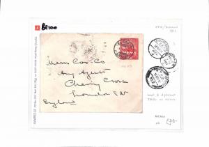 SUDAN Cover *El Obeid* GB London 1911 BE100 