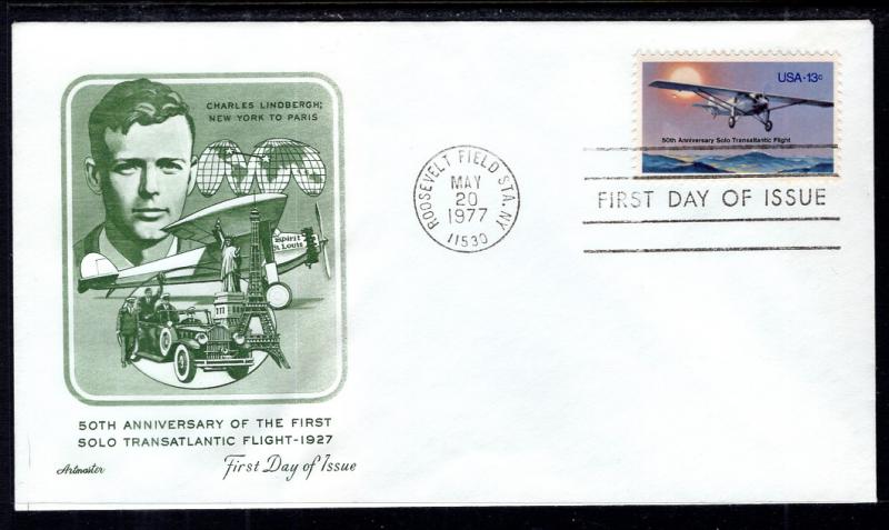 US 1710 Transatlantic Flight U/A FDC