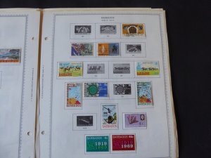 Barbados 1852-1992 Stamp Collection on Scott Album Pages