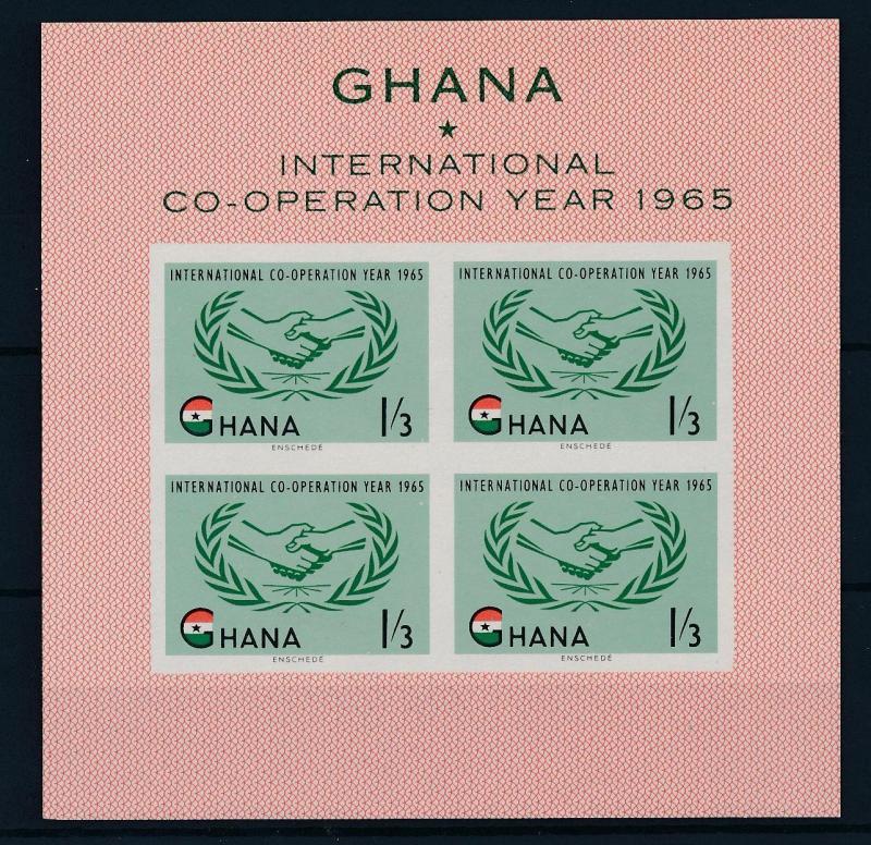 [36579] Ghana 1965 International co-operation year Souvenir Sheet MNH