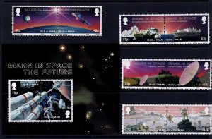 Isle of Man 2003 -Space Station  MNH   Sheet+ set # 981-985