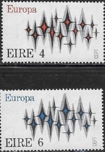 1972 Ireland  Europa  SC# 316-317  Mint