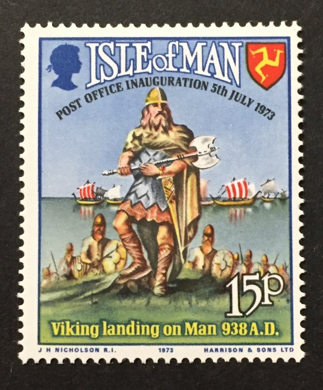 Isle of Man 1973 #28, Postal Independence, MNH.