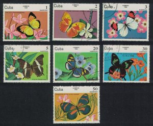 Caribic Butterflies 7v 1984 CTO SG#2976-2982