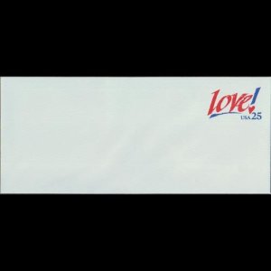 U.S.A. 1989 - Stamped Envelope-Love 25c