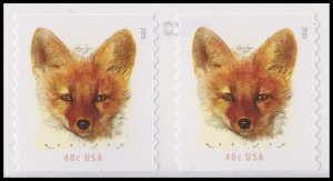 US 5743 Red Fox 40c coil pair MNH 2023