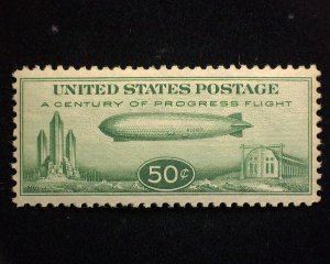 HS&C: Scott #C18 50c Graf Zeppelin Mint Vf/Xf NH - US Stamp