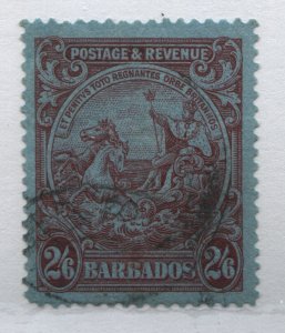 Barbados KGV 1932 2/6d used