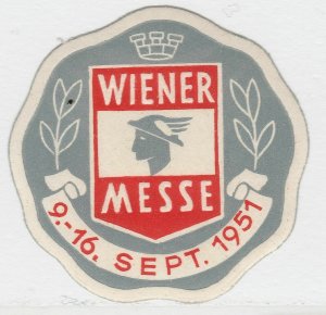 Wiener Messe 1951 Cinderella poster stamp advertising brands A7P5F202-