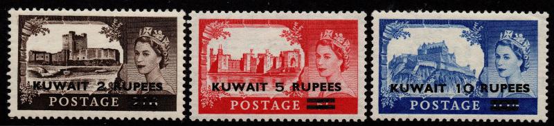 $KUwait Sc117-119 M/LH/VF complete set CV. $33