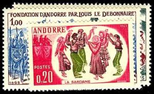 FRENCH ANDORRA 155-57  Mint (ID # 46432)