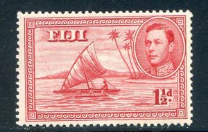 Fiji 1 1/2d Deep Carmine SG252a Mounted Mint