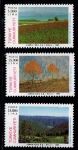 TURKEY Scott 2625-2627 MNH** 1995 Nature Conservation set