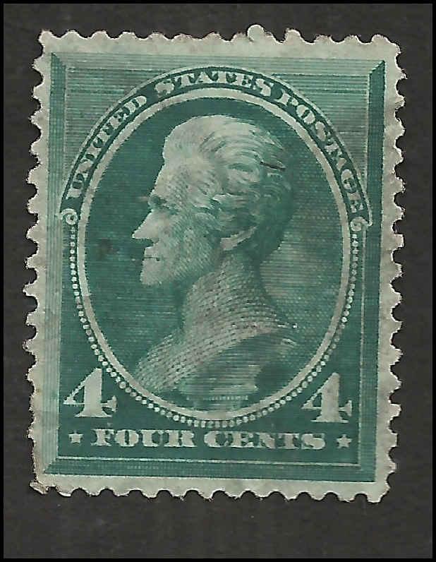 # 211 Blue Green Used FAULT Andrew Jackson