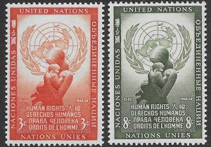 United Nations 29-30  set  2  fvf mint nh