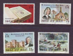 Isle of Man Sc 74-7 Man Bible & Christmas stamps NH