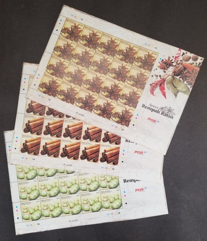 *FREE SHIP Malaysia Spices 2011 Plant Food (sheetlet) MNH *P000000 *VIP *Rare