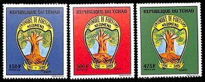 Chad 2000, 100 Years NDjamena 3v, MNH