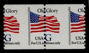 2890 Misperf Error / EFO Down the Middle Old Glory Flag Pair G Rate Mint NH