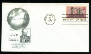 US C86 11c Air Mail Electronics De Forest Audions UA Artmaster cachet FDC