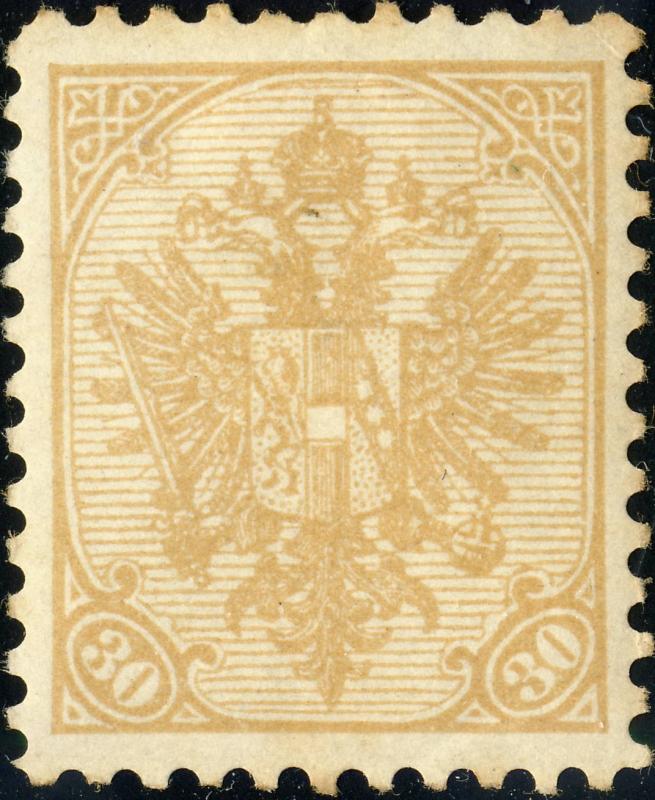 BOSNIE / BOSNIA / BOSNIEN - 1911 Mi.18B-ND 30H brown p.10-1/2 REPRINT - Mint*