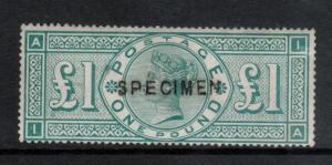 Great Britain #124s (SG #212s) Mint Fine - Very Fine Specimen Overprint Type II