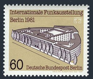 Germany-Berlin 9N466, MNH. Michel 649. Telecommunications Exhibition, 1981.