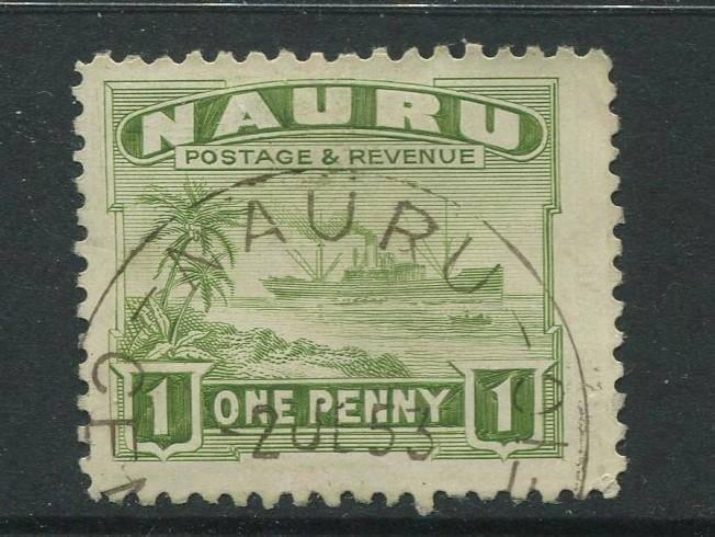 Nauru - Scott 18 - Pictorial Definitive Issue- 1924 - VFU- Single 1p Stamp