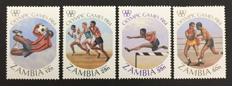 Zambia 1984 #304-7, 1984 Olympics, MNH.