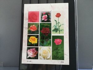 Thailand Flowers  Roses stamps  sheet R23351