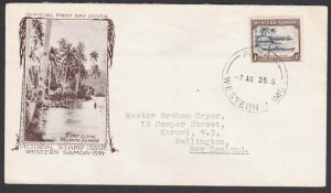 SAMOA 1935 4d FDC ex Apia...................................................H913