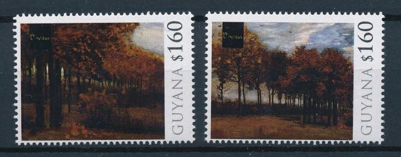 [76614] Guyana 2010 Painting Vincent van Gogh Autumn Landscape  MNH