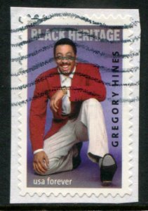 5349 US (55c) Gregory Hines SA,  used on paper