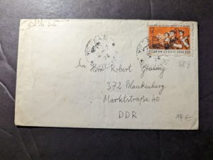 1974 North Vietnam Cover Gia Lam to Blankenburg Germany DDR