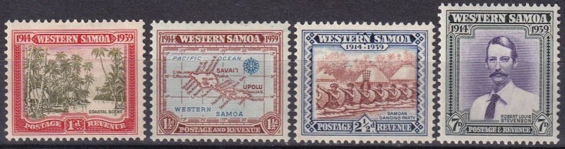 Samoa #181-4  F-VF  Unused  CV $6.45  (Z6937)