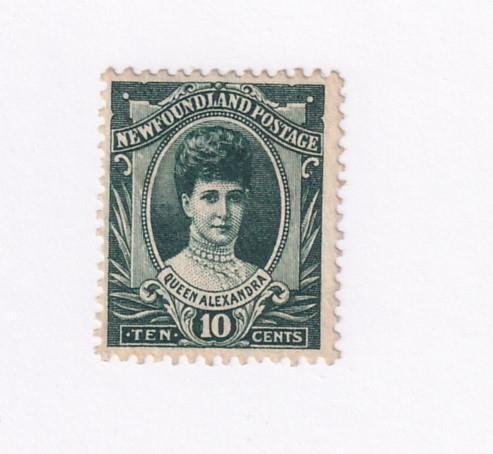 NEWFOUNDLAND # 112 VF-MLH & # 112 VF-MNG 10cts DARK GREEN CAT VALUE $130