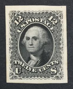 US #107P4 PLATE PROOF ON CARD $ LOT #1061