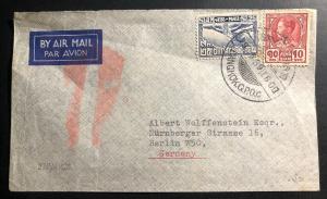 1939 Bangkok Thailand Commercial Airmail Cover To Berlin Germany