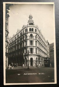 1912 Colombo Ceylon RPPC Postcard Cover To Hanoi Vietnam Alexander Building