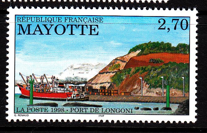 Mayotte MNH Scott #92 2.70fr Longoni Port