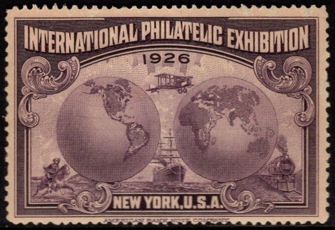 1926 US Poster Stamp International Philatelic Exhibition New York Set/4 MNH