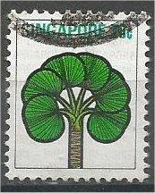 SINGAPORE, 1973, used 20c, Stylized flowers, Scott 193