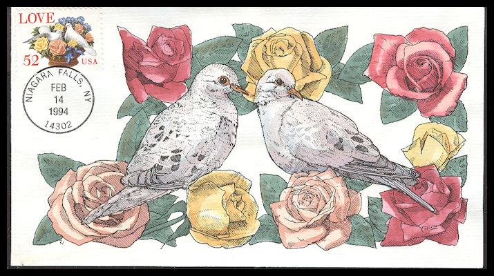 #2815 Love - Dove Collins FDC