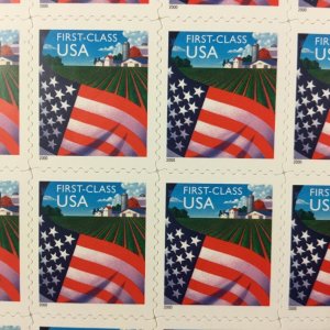 3449   Flag over Farm. MNH  (34¢) Non-demoninated  Sheet of 20.  Issued in 2000