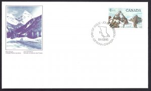 CANADA - SC#934 URpb GLACIER NATIONAL PARK (1984) FDC