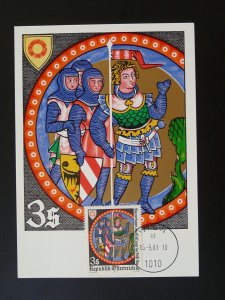 medieval history Middle Age maximum card Austria 1981